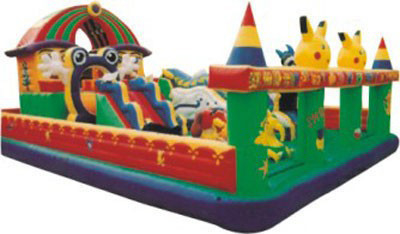 1000D Pvc Inflatable Play Center ระเบิดสนามเด็กเล่น Slide