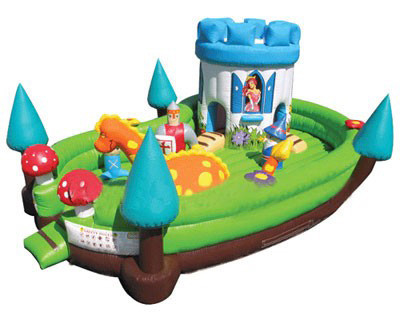 ธีมกลางแจ้ง Bounce House Air Bouncer ปราสาทกระโดดพอง